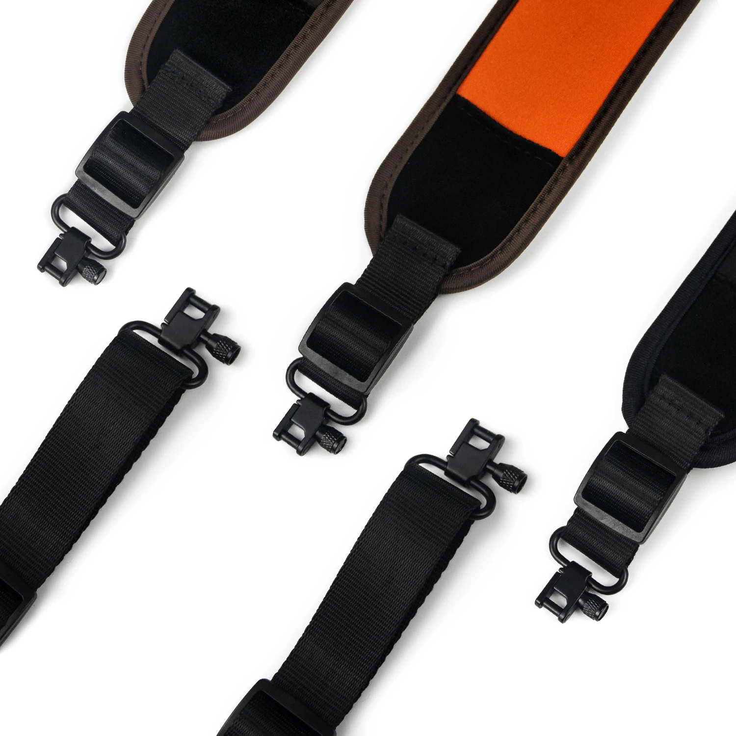 GUGULUZA Neopren-Gewehrriemen mit Schlaufengelenken, gepolsterter, rutschfester Schultergurt für Outdoor-Jagdzubehör – Detail 9