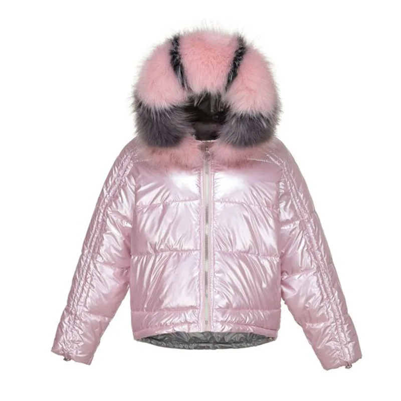 Casaco Feminino Parka Female Jacket Women Big Fur Collar Winter 2022 Coats Warm Parkas Mujer Women's Hat Vento Feminina Loose