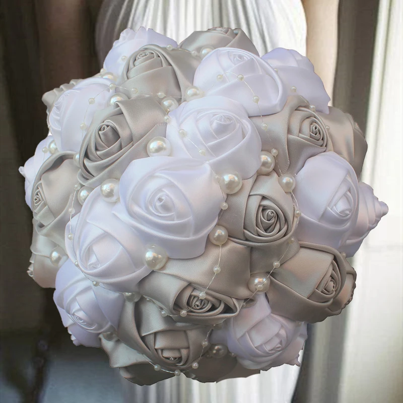 Pink Wedding Bouquet Bridal Marriage Brooch Bouquet Flowers