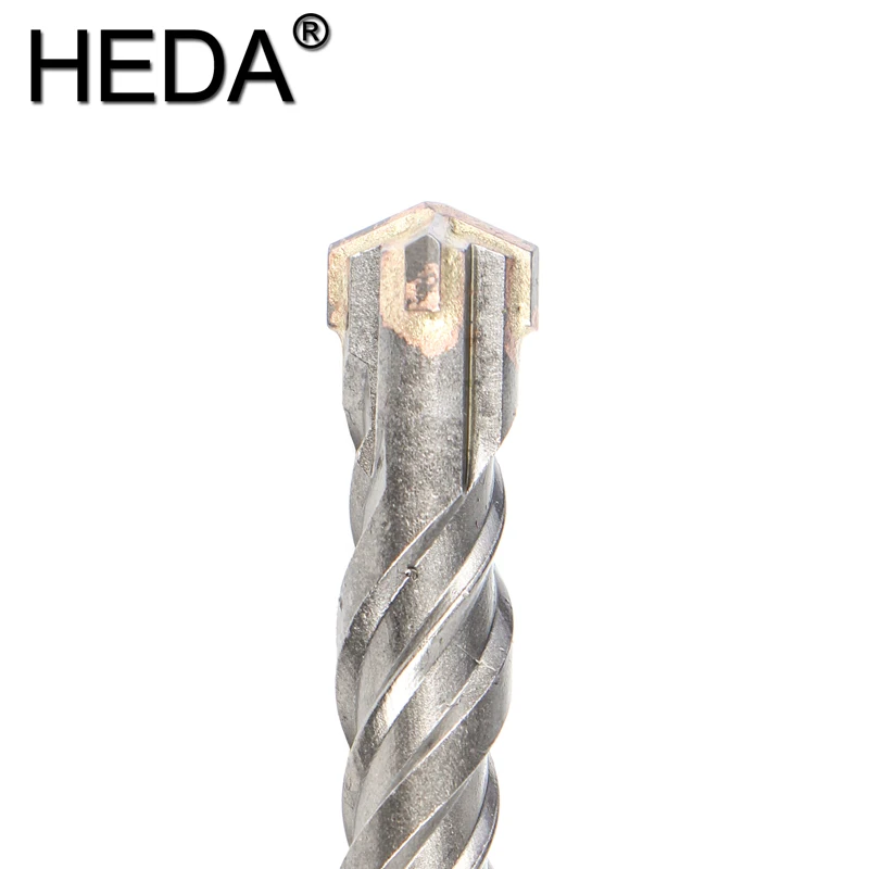 5-16Mm 9Pcs SDS Plus Shank 160Mm Listrik Palu Bor Bit Set Cross Tipe Baja Tungsten paduan untuk Batu Beton Batu