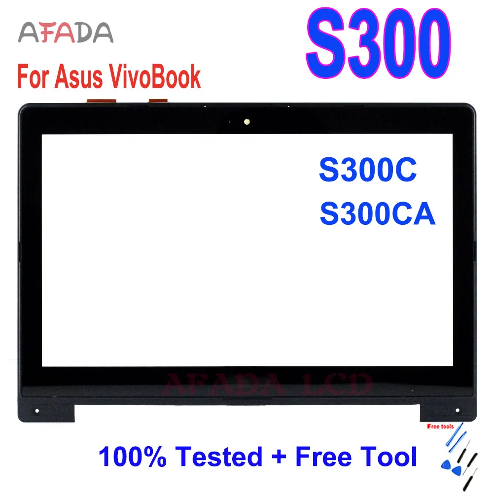 13.3'' LCD Display For Asus VivoBook S300 S300C S300CA LCD Display Touch Screen Assembly 1366X768  Replacment