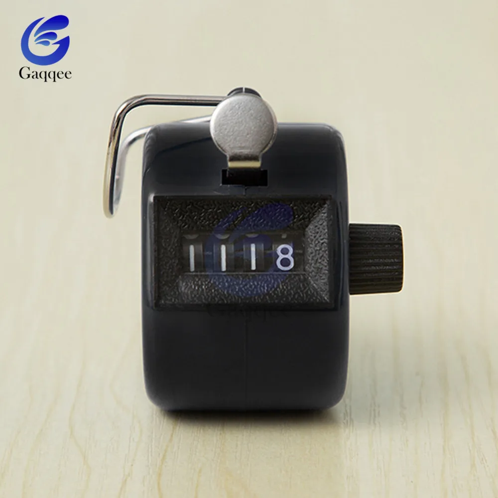 4 Digit Number Counters Plastic Shell Hand Finger Display Manual Counting Tally Clicker Timer Golf Counter