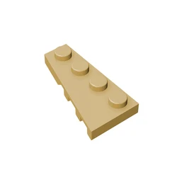 10pcs MOC Brick Parts 41770 Wedge Plate 4 x 2 Left Compatible Building Block Particle DIY Assmble Kid Brain Toy Birthday Gift