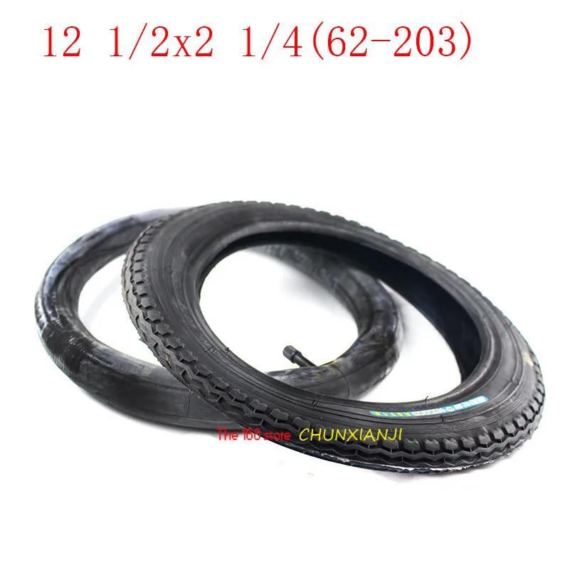 Newest 12 Inch tube Tire 12 1/2 * 2 1/4 ( 62-203 )Tire for Many Gas Electric Scooters  For ST1201 ST1202 e-Bike 12 1/2x2 1/4