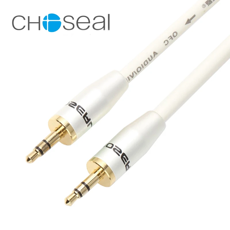 Choseal QS3401 3.5mm Audio Cable Male To Male AUX Cable Ffor DVD MP3 Stereo Mobile Phone Car