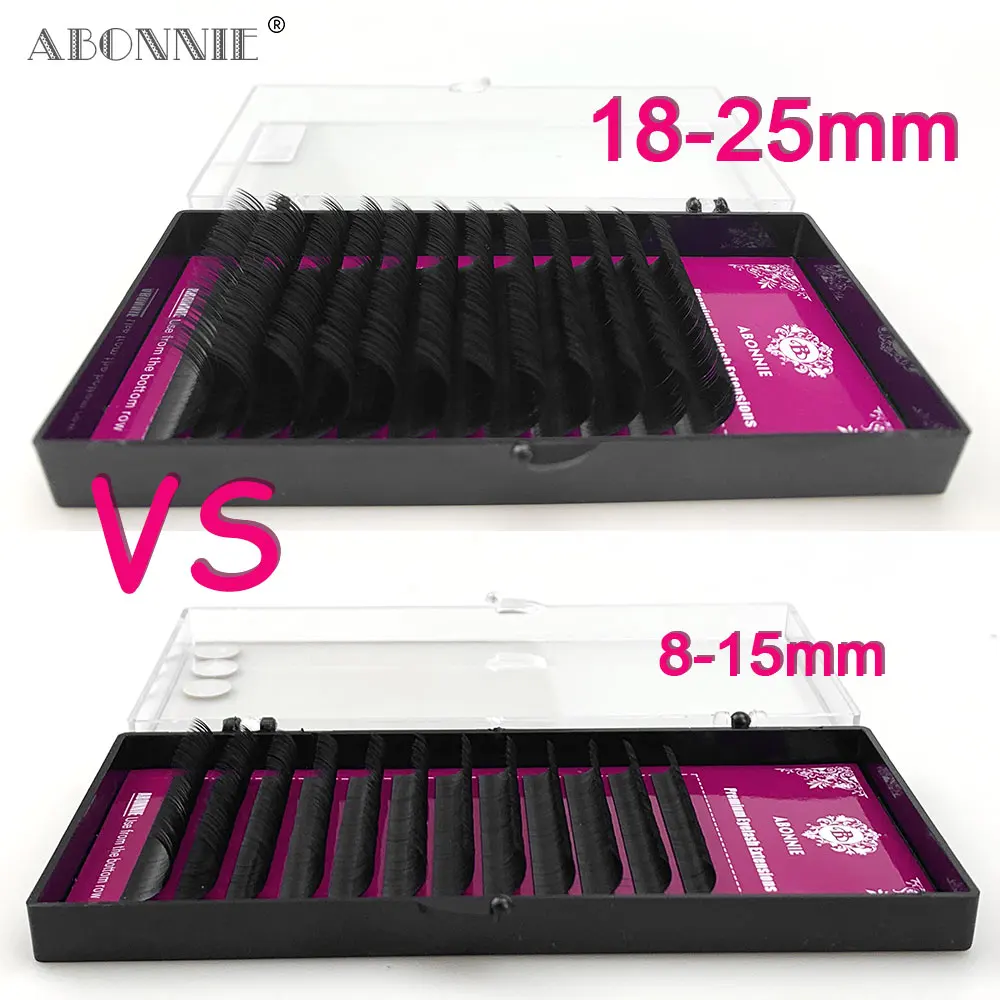 Abonnie 12Lines Individual Mink Eyelashes Premium Volum Lashes Tary Fluffy Eyelash Extension for Eye Beauty Makeup