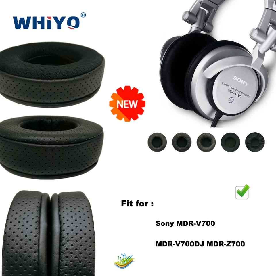 Cuscinetti auricolari di ricambio per Sony MDR V700 V700DJ Z700 V 700 DJ Z cuffie cuscino in pelle paraorecchie in velluto cuffie 44 Cuscinetti auricolari di ricambio per Sony MDR V700 V700DJ Z700 V 700 DJ Z cuffie cuscino in pelle paraorecchie in velluto cuffie 44