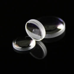 Aspheric collimating focusing lens with a diameter of 6 mm and a focal length of 12 mm with a center thickness of 2.36 mm
