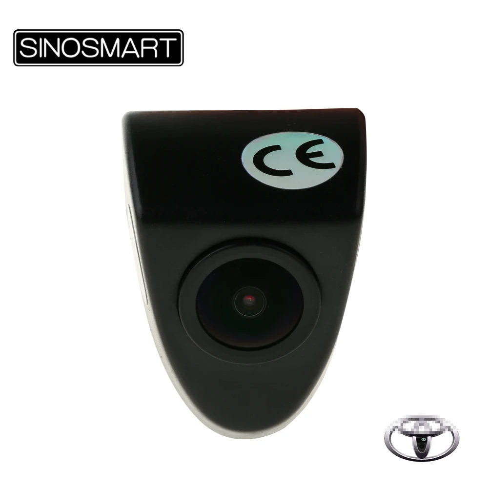 SINOSMART High Quality Car Front View Parking Camera for Toyota Highlander Verso RAV4 Prado Logo Camera