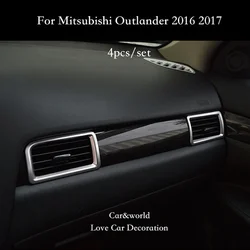 Car-Styling Accessories For Mitsubishi Outlander 2016-2021 Console Air Conditioning Outlet Cover Trim Auto Interior Decoration