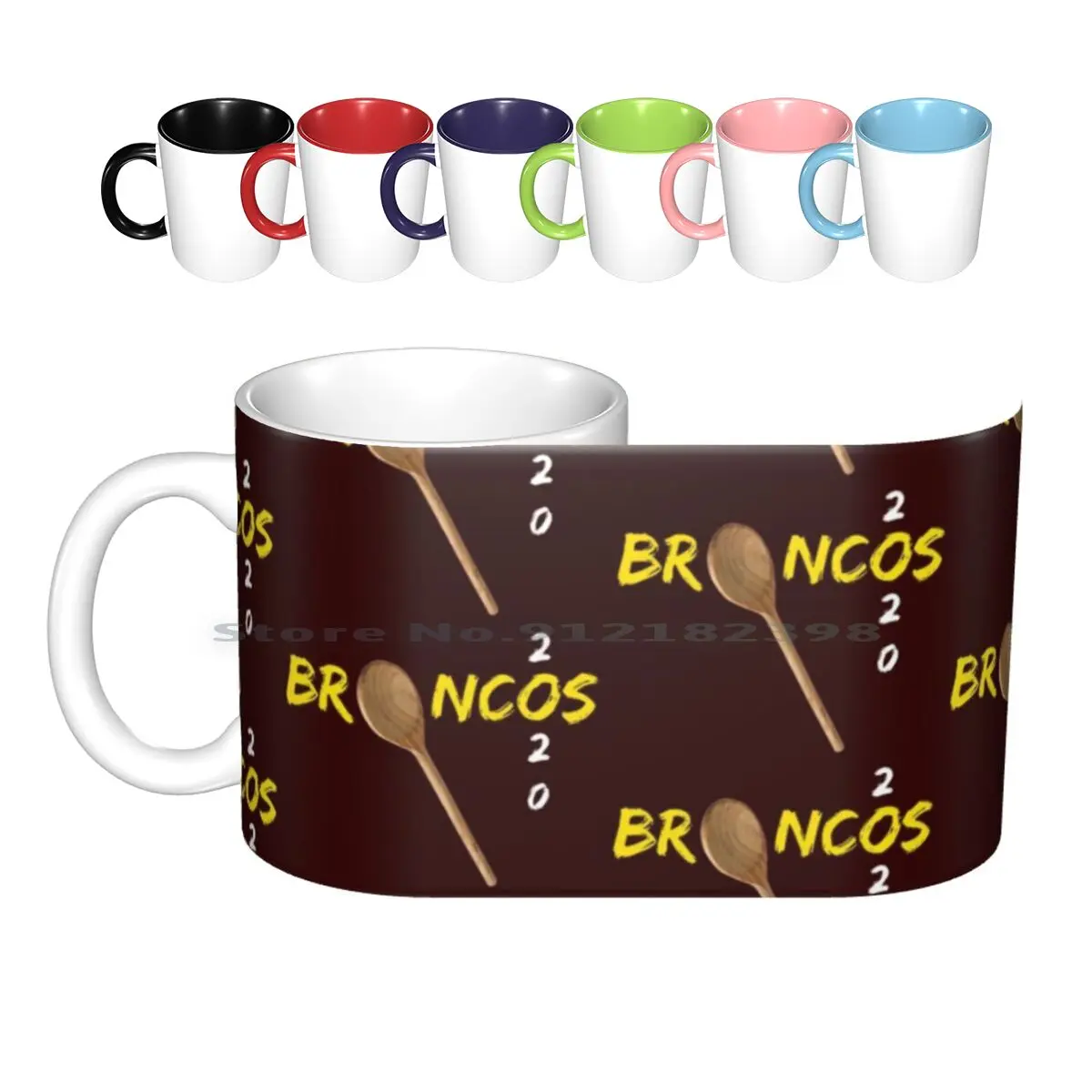 Brisbane Broncos Wooden Spoon Ceramic Mugs Coffee Cups Milk Tea Mug Brisbane Broncos Brisbane Broncos Nrl Rugby League Creative