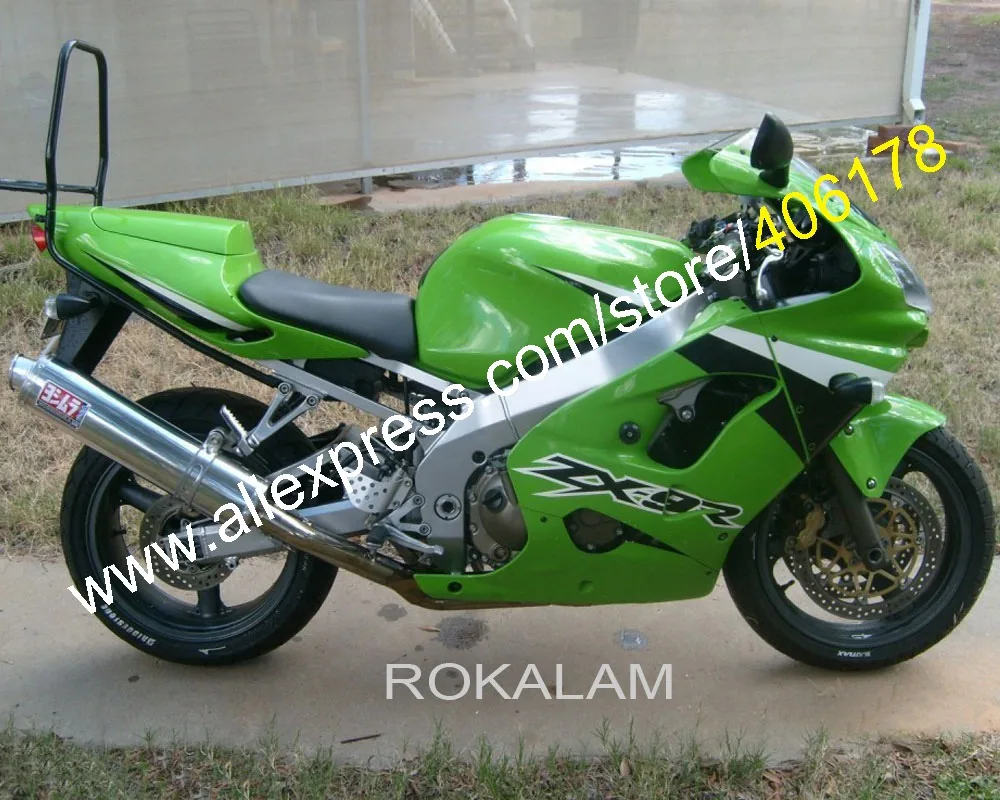 Wholesale ZX9R Fairing For Kawasaki Ninja ZX-9R 2002 2003 ZX9R Green ZX 9R 02-03 ABS Body Kit (Injection Molding)