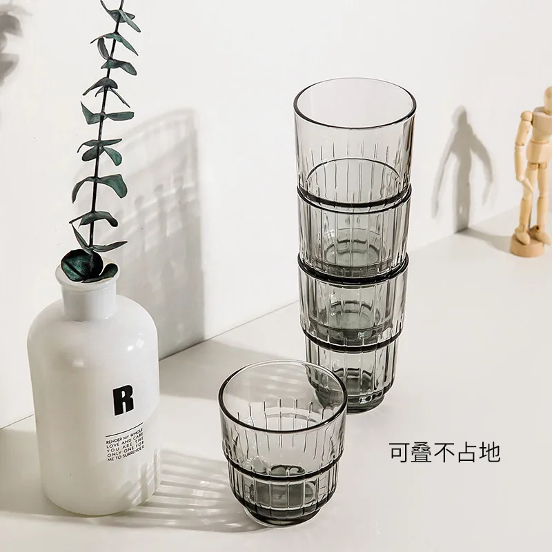 Creative net red ins glass water cup Nordic style juice cup lemon cup beverage cup uncovered drinking cup living room