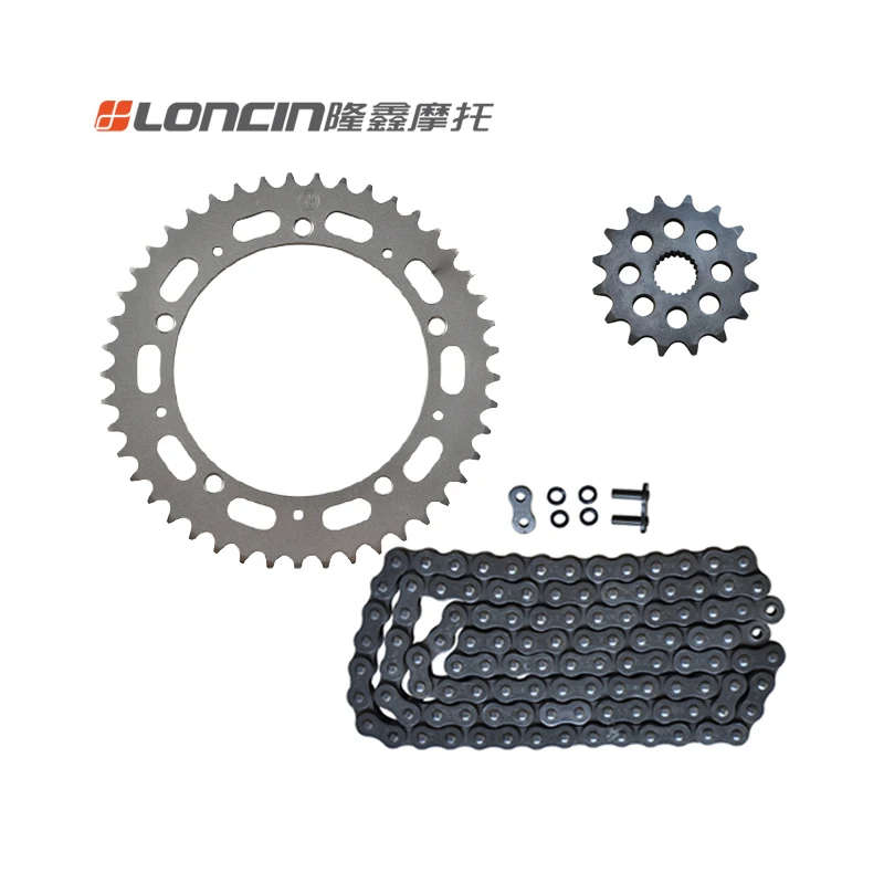 

Motorcycle Lx650 Set of Chain Without Large Row Cr9 Chain Disc with Oil Seal Xiaofei Original Apply for Loncin