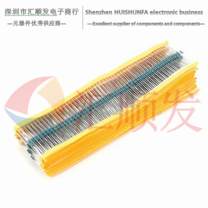 Metallic film resistor element 1% 5-color ring   1M