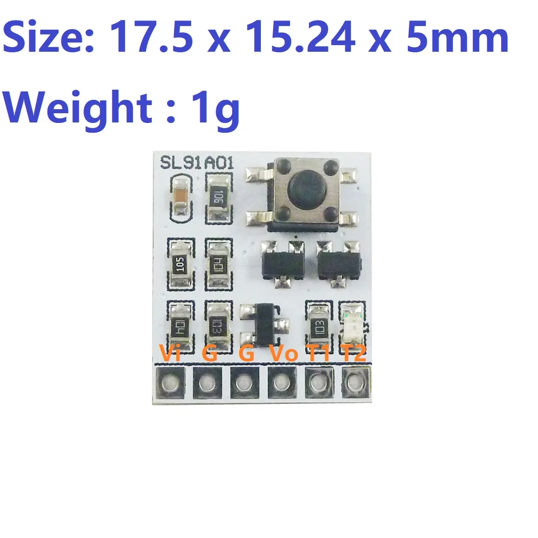 10pcs DC 5V 12V 2A Bistable self-locking switch Module LED Controller Relay touch electronic board