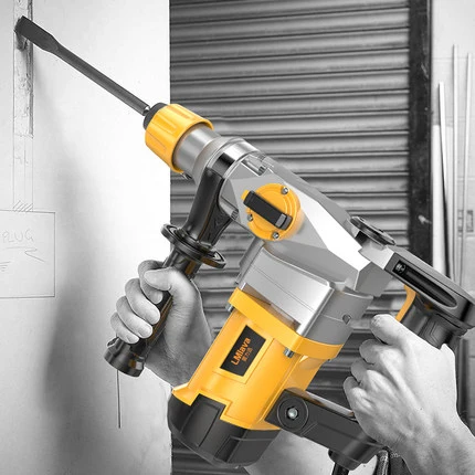 High Power Heavy Impact Electric Hammer 2580W 220V Concrete Breaker 30S Quickly Breaks The Wall 360 Degree Rotary Power Tools