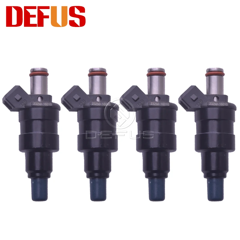 

DEFUS 4PCS OEM 23250-16010 Fuel Injector For TOYOTA COROLLA AE86 83-87 2325016010 Bico Nozzle Injectors Valve New