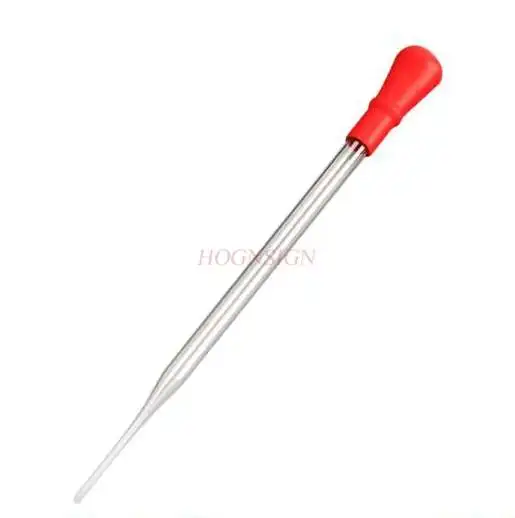 Glass dropper red scalp head plastic dropper experiment essential oil dropper 15cm9cm chemical experiment equipment