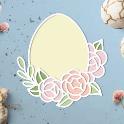 GG0936 Easter Egg Metal Cutting Dies for DIY Scrapbooking Embossing Paper Card Making Flower Die Cuts Craft Stencils
