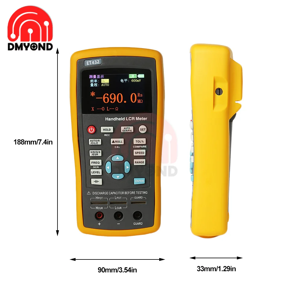 Handheld LCR Digital Bridge Meter High Precision Capacitance Inductance Resistance Meter ET430 ET431 ET432 ET433 Eletrical Tools