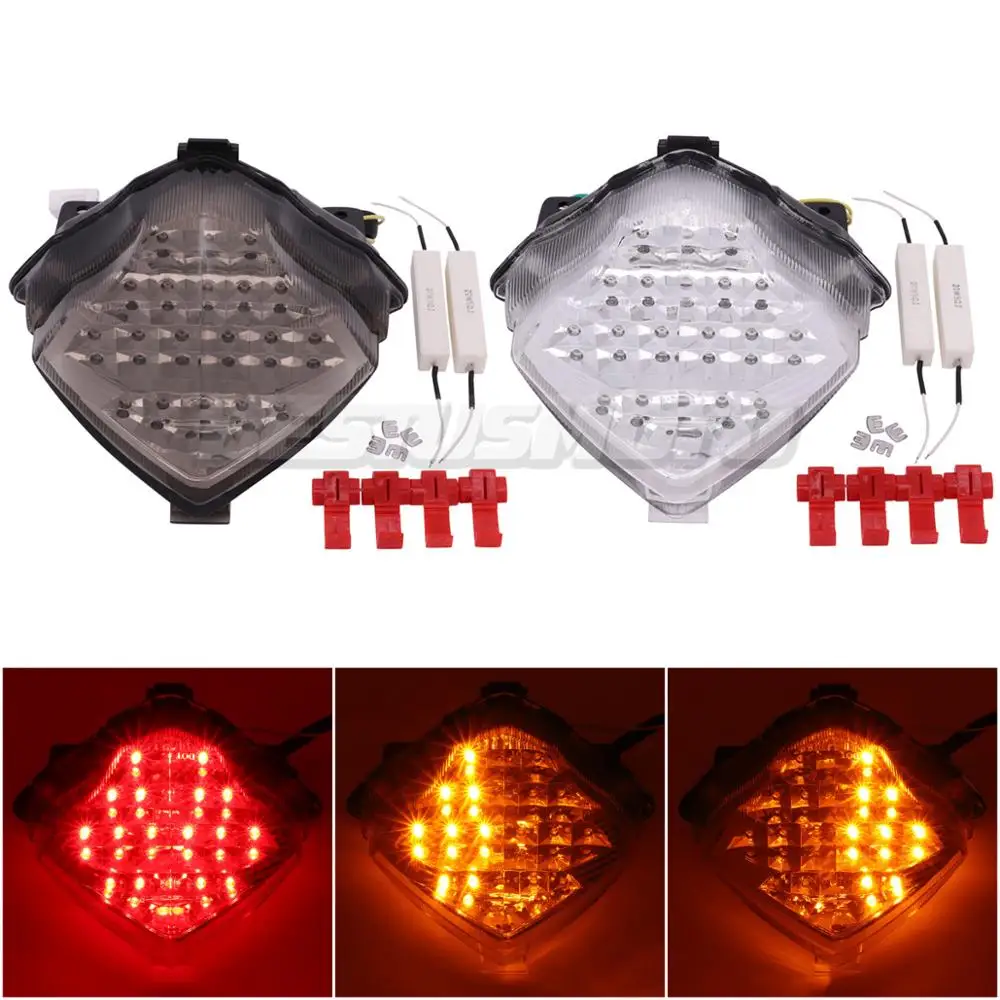 

Motorcycle Tail Light Brake Turn Signals Integrated LED Light For Yamaha YZFR1 YZF-R1 2004 2005 2006