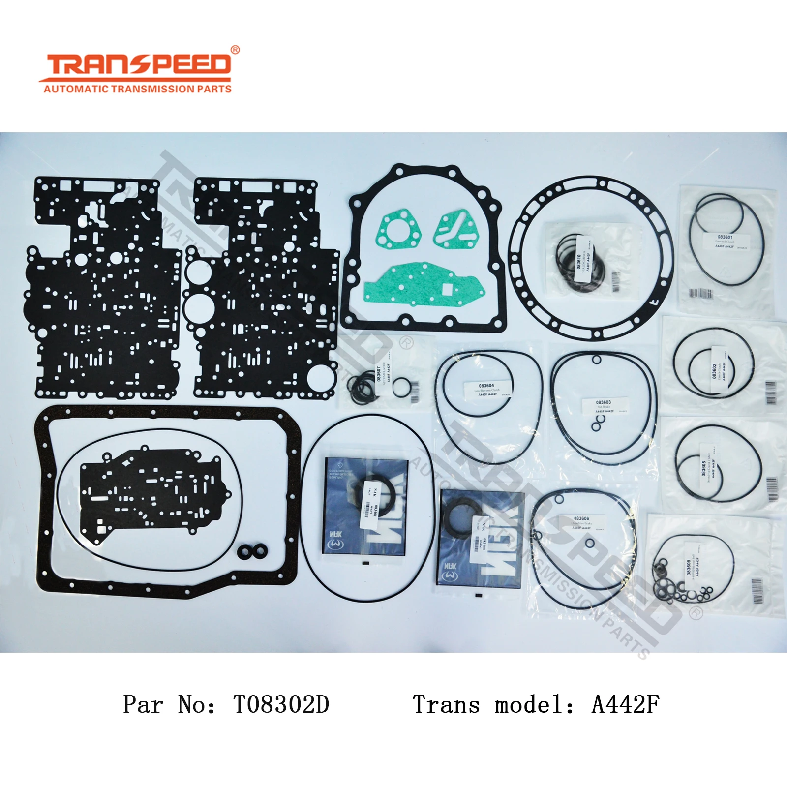 TRANSPEED A442F 8 دبابيس ناقل حركة أوتوماتيكي ماستر إعادة بناء طقم تصليح T08300D لملحقات السيارات توياتا