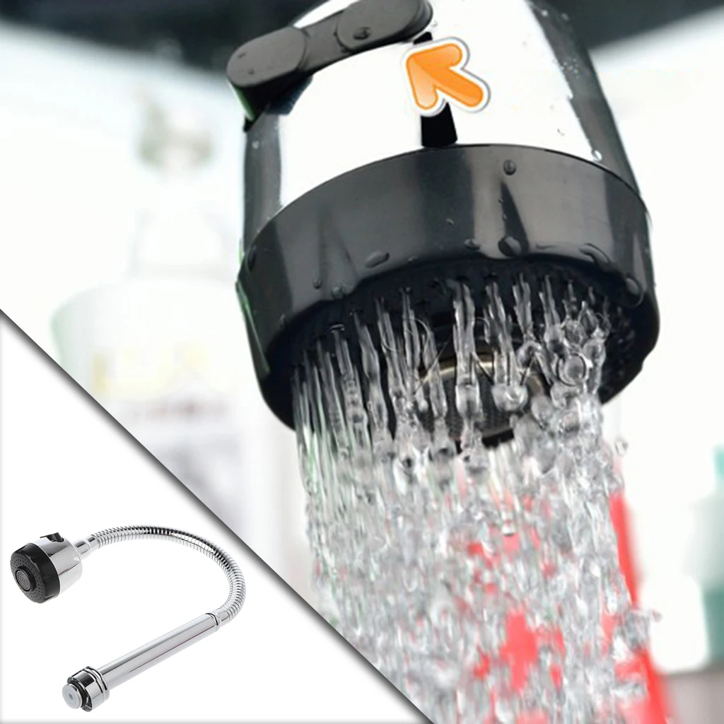 Tubo flessibile per rubinetto da bar da cucina 2 modalità regolabili Rubinetto di ricambio per spruzzatore per rubinetto dell'acqua in acciaio inossidabile 48 cm