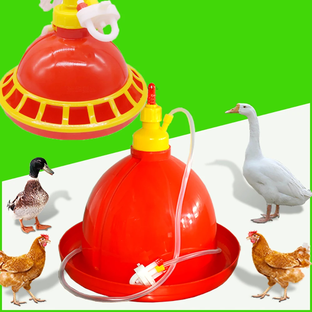 1PCS Poultry Farm Plasson Drinker Automatic Plastic Chicken Duck Chick Watering Waterer Feeding Equipment Supplies