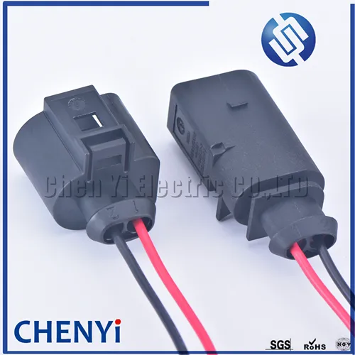 Imagen 2 del producto Conector de mazo de cables impermeable automático de 2 pines y 3,5 mm enchufe 1J 0973722 1717692 -1 8D 0973822   1J0 973 722 8D0 973 822 para VW Audi