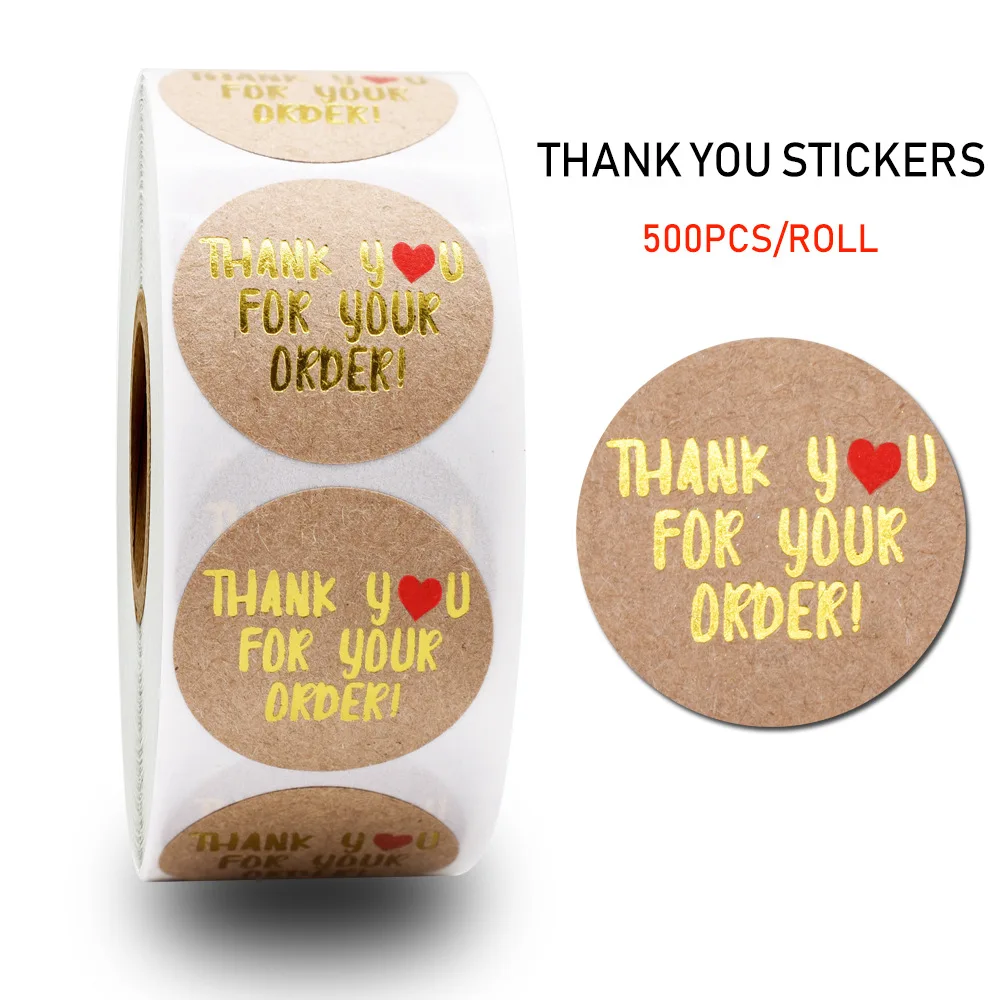 round thank you for your order sticker floral Thanks for Shopping Small Shop Local Handmade sticker print labels sticker