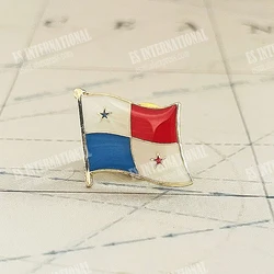 Panama National Flag Lapel Pins Crystal Epoxy Metal Enamel Badge Paint Brooch Souvenir Suit  Personality  Commemorative Gifts