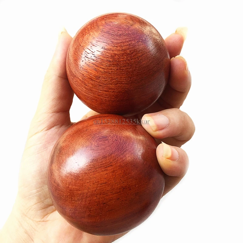 

2Pcs Wood Fitness Ball Massage GYM Health Meditation Play Stress Relief Baoding Balls Relaxation Therapy Hand Grips