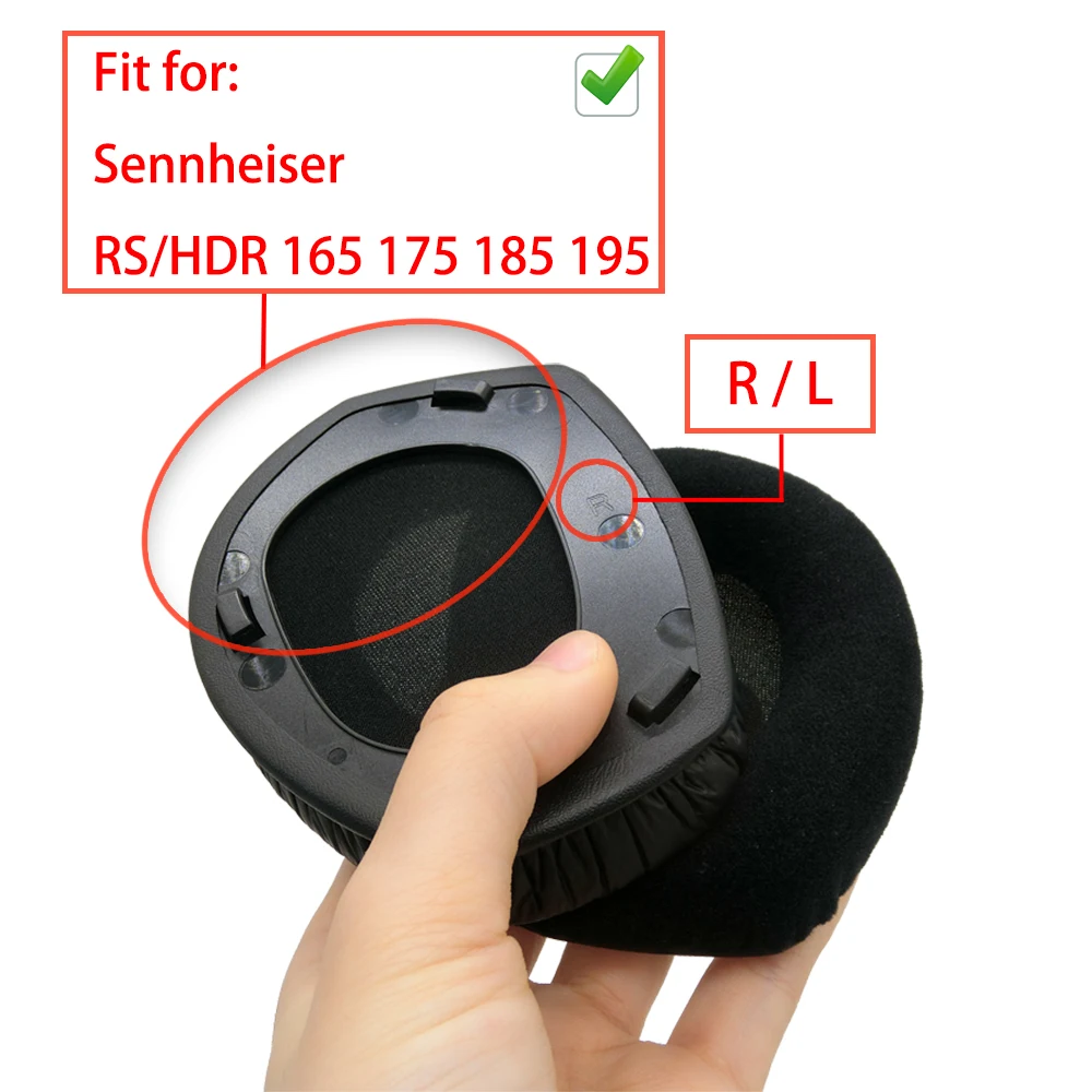 Earsoft Ersatz Kissen für Sennheiser RS HDR 165 175 185 195 110 160 170 180 Kopfhörer Kissen Ohr Pads Headset abdeckung