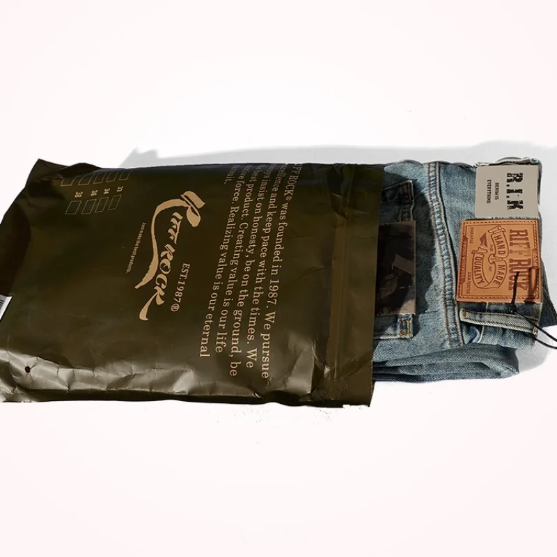 Autumn and Winter New Straight Denim Trousers All -Matching Casual Japanese Tapered Men 's Trousers