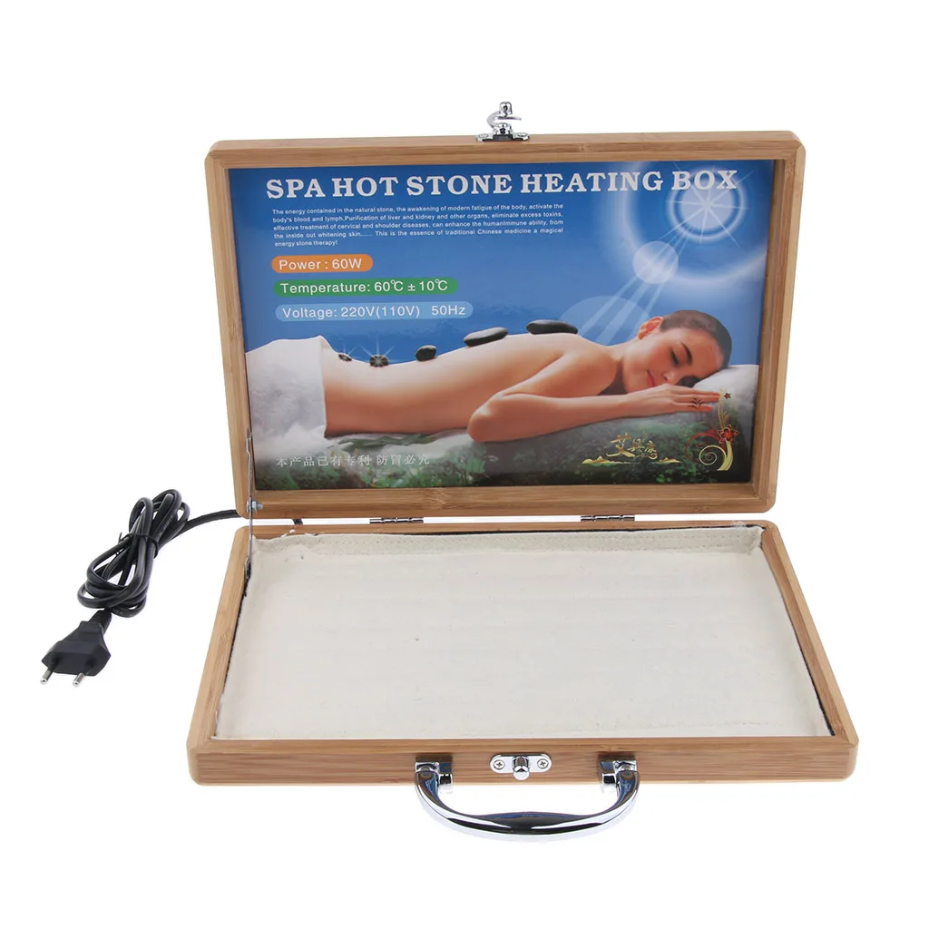 Hot Stone Rock Heating Box Massage Stone Warmer Case Heater EU Plug Massage Stone Warmer Hot Stone Warmer Device for Rock Stone