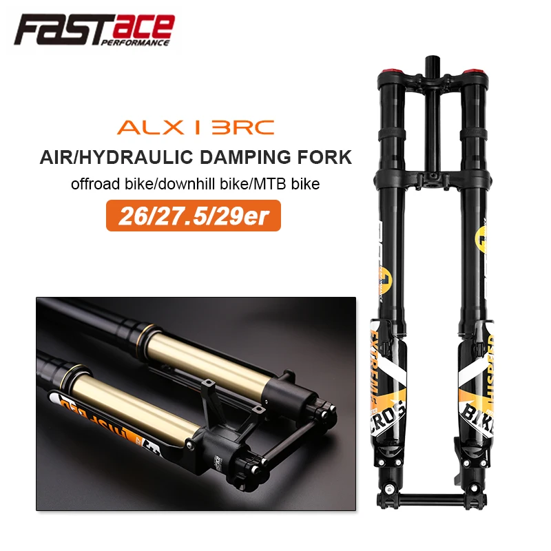 Fastace ALX13RC Suspension fourche inversée 38 ~ 60/60LBS noir/or électrique SUR RON Dirt Bike vélo de descente DH Suspension vtt fourche