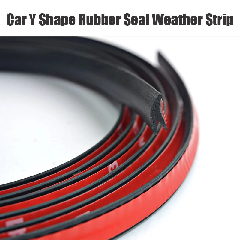 Car Y Shape Rubber Seal Weather Strip Hollow Glass Window Edge Moulding Trim Decorate Weatherstrip For Rear Windshield 2 3 Meter