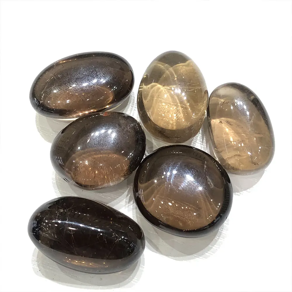 1pc Natural Smoky Quartz Irregular Polished Tumbled Stone Fish Tank Garden Aquarium Crystal Reiki Healing Chakra Home Decoration