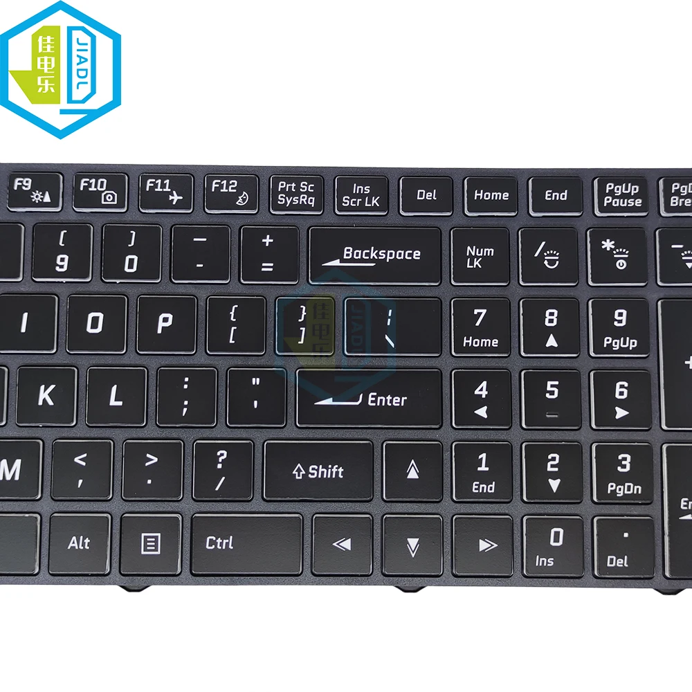 

RGB Backit US RU TR Keyboard For Hasee/Clevo Z6-KP5D3 Z6-KP5GT ZX7-CP5S2 T58 911-S5Ta 911-S5C Targa-T6 T800 000-711S2N-E G1540