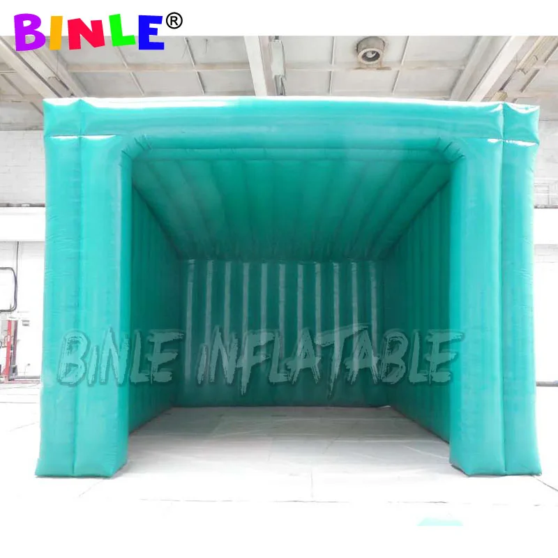 Custom 5.8m green inflatable golf tent inflatable projector tent simulator shooting sports canopy for outdoor events