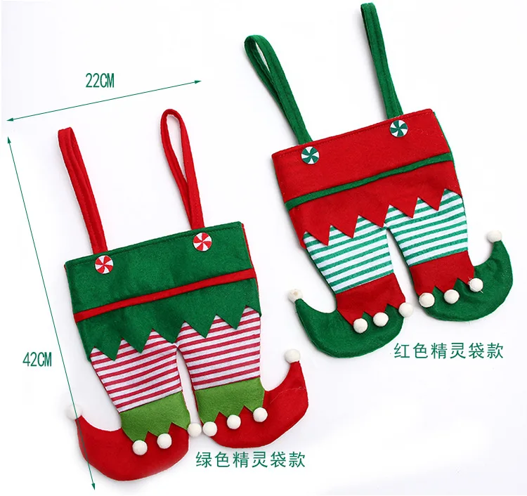 Personalised Giáng Sinh Quốc Chân Vớ Tặng Túi | Ngọt Túi | Túi Xách Sọc | Xmas Đồ Ngọt Túi Tiệc Hóa Trang Trí