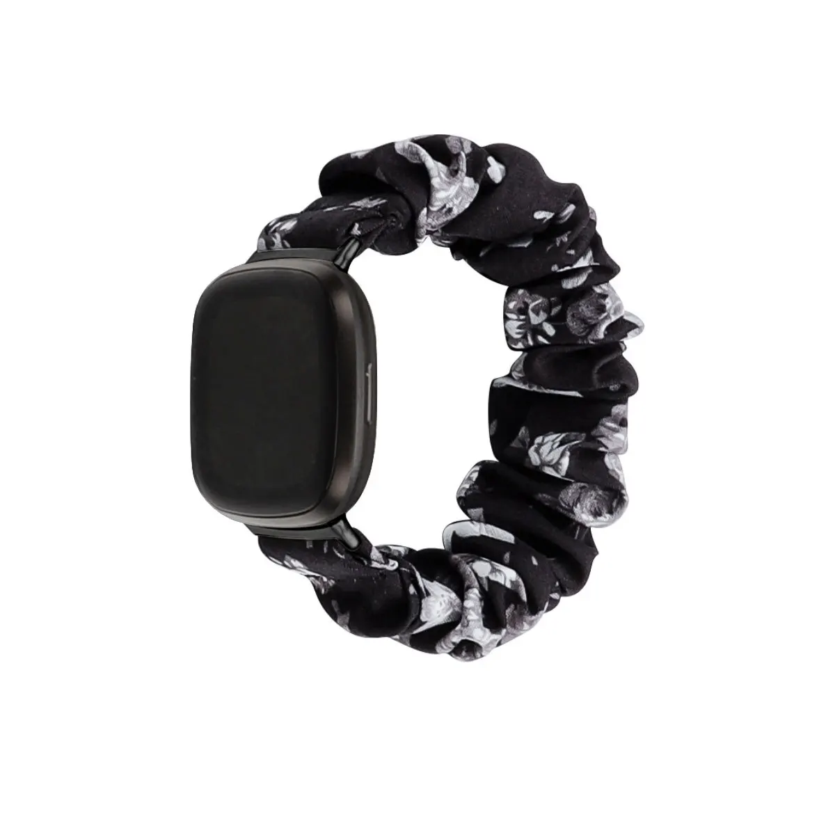 Suitable for Fitbit Versa 3  Smart Watch Fashion  Polyester Wreath Hair Ring Elastic Strap Versa3  UTHAI F21