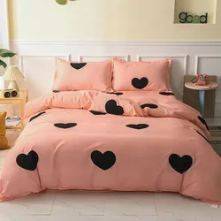 JUSTCHIC 1PCS Cartoon Reactive Printing Polyester Duvet Cover Queen Double Single Size Soft Bedding Quilt Covers (No Pillowcase)