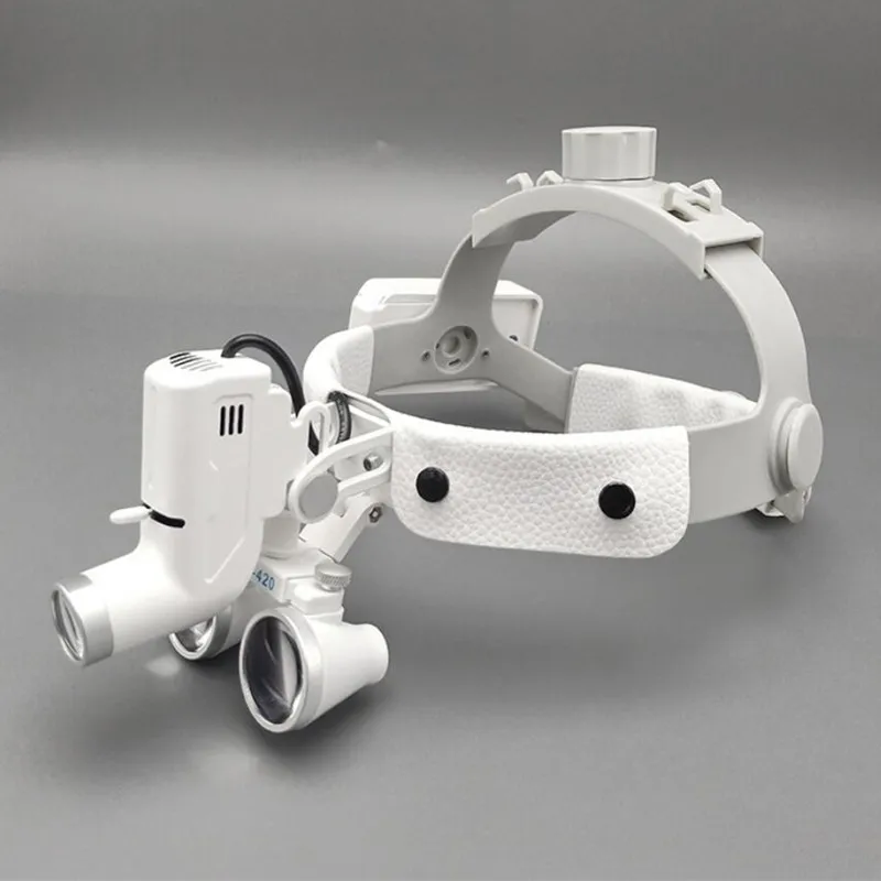 High Quality Wireless 5WLED Medical Headlampn Surgical Headlight Illuminator+2.5/3.5X Binocular Magnifier Dental Loupes