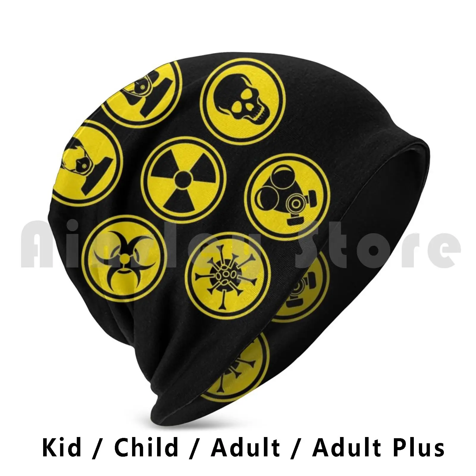 Warning Signs Set Epidemic Hat Hat Vector Graphic Warning Sign Toxic Biological Hazard Breathing