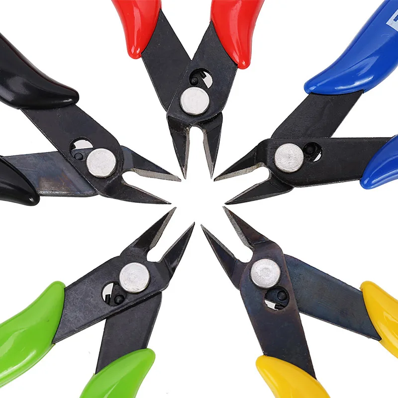 JUNEFOR 1/5/10pcs Diagonal Pliers Cutting Pliers for Wire Cable Cutter Electronic Repair Hand Tools Multitool Pliers Nipper Tool