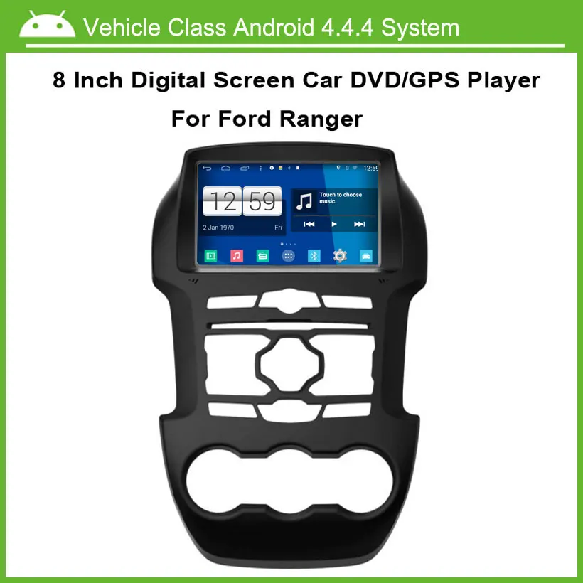 Android Car DVD Player For Ford RANGER GPS Navigation Multi-touch Capacitive screen,1024*600 high resolution