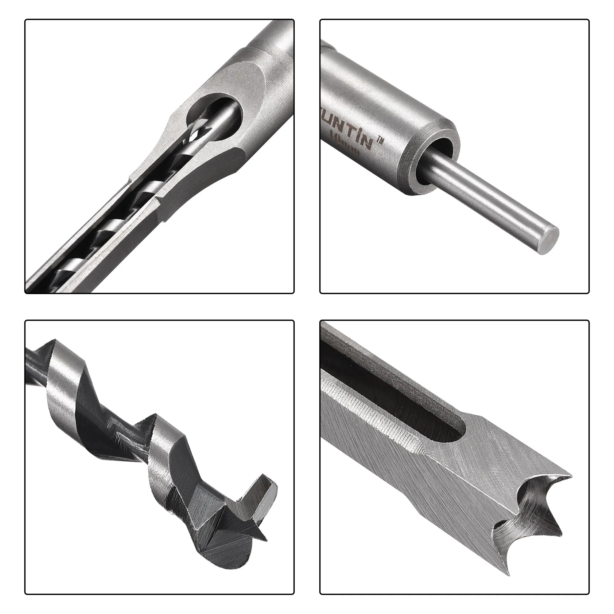 Uxcell Platz Loch Bohrer für Holz 10mm x 208mm Stemmen Meißel Bit Auger Cutter Werkzeug für Holzbearbeitung zimmerei
