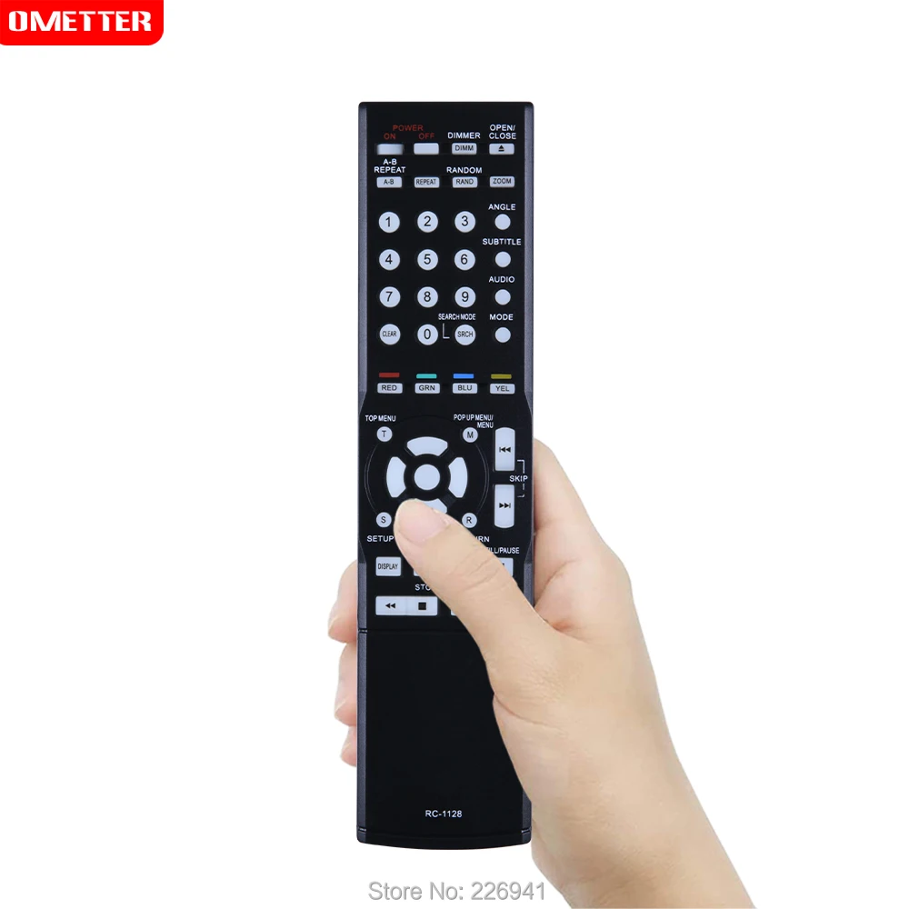 RC-1128 RC1128 Replacement Remote Control fit for Denon Blu-ray DVD Video Player DBP-1610 DBP1610 BP2010 DN-V500BD DNV500BD DBP-